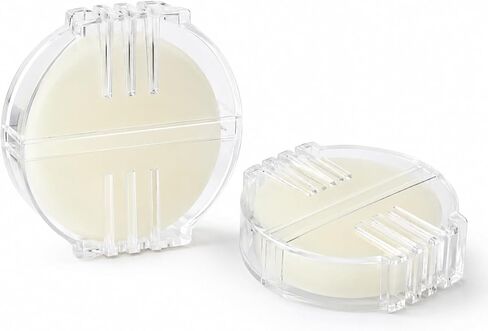 2 Pcs Beeswax Thread Conditioner – Odorless, Colorless Wax for Hand Sewing & Embroidery (Clear Case) in Saudi Arabia