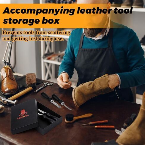 CBHGFEA 4 Size Leather Edge Skiving Bevelers Tool Set (4mm 6mm 8mm 10mm) in Saudi Arabia