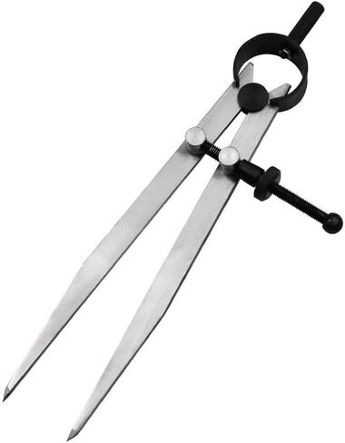 Brccee AC Leathers DIY Adjustable Edge Creaser Wing Divider,Rotating Craft Tool Leathercraft Compasses, Compass Drawing Tool (4 Inch) in Kuwait