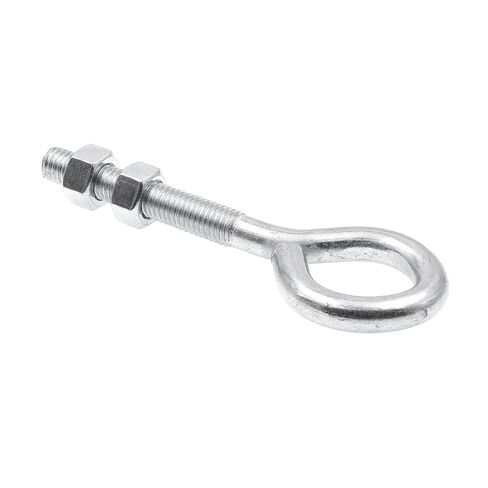 Prime-Line 9066972 Eye Bolts with Nuts, 1/2 In.-13 x 6 In., Zinc Plated Steel, (10 Pack) in Kuwait