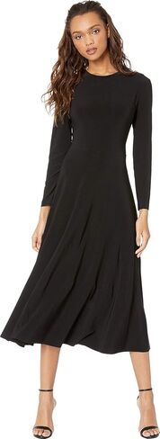 Norma Kamali Women's Long Sleeve Flared Dress in Kuwait