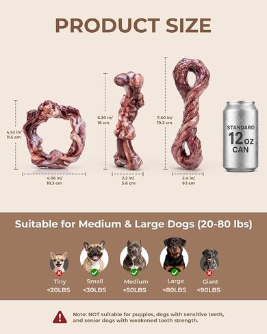 Kseroo 3-Pack Tough Dog Toys for Aggressive Chewers, 20-90 lbs in Saudi Arabia
