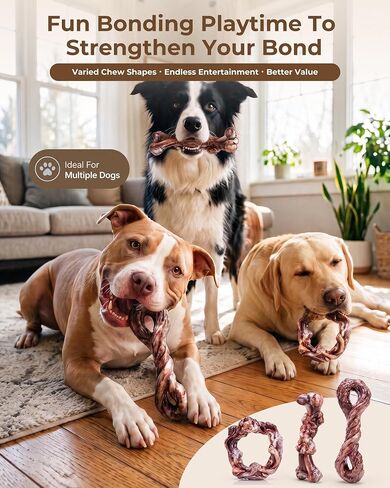 Kseroo 3-Pack Tough Dog Toys for Aggressive Chewers, 20-90 lbs in Saudi Arabia