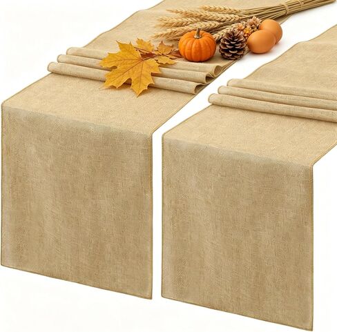 Burlap Table Runner Easter Table Runners 2 Pack 13x84 Inch Farmhouse Baby Blue Spring Table Linen for Family Dining Ceremony Table Decoration in Kuwait