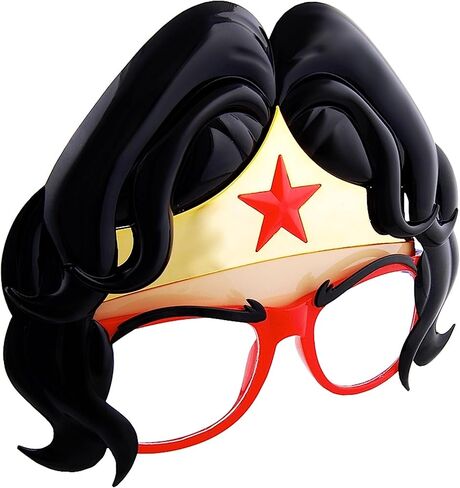 Sunstaches DC Comics Wonder Woman Star Sunglasses, Party Favors, UV400 in Kuwait