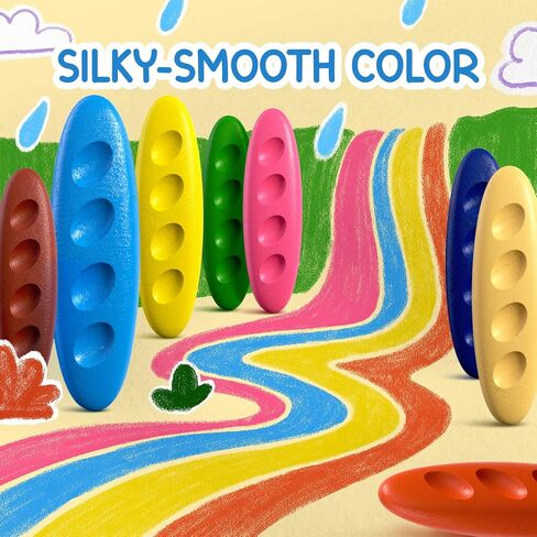 Peanut Crayons, 12 Pack, Non Toxic, Washable, Easy to Hold, Ergonomic Shape in Kuwait