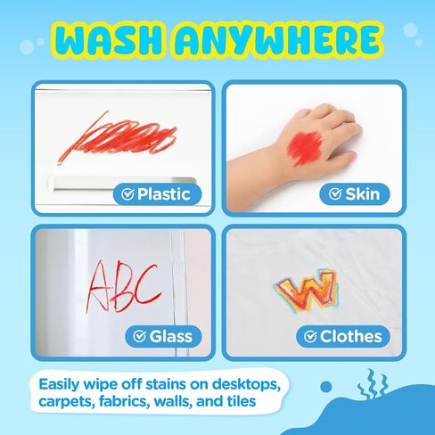Pagather Silky Twistable Crayons, 12 Colors Washable Crayons for Kids in Saudi Arabia