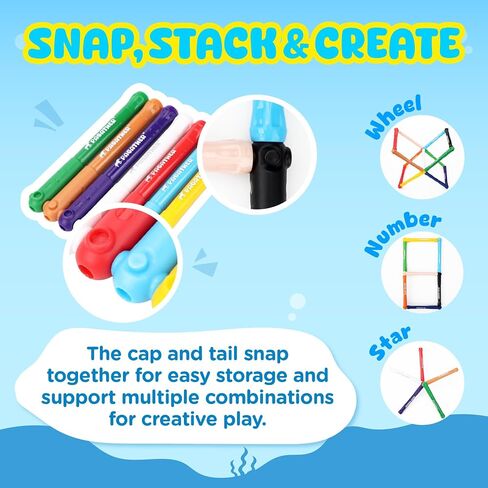 Pagather Silky Twistable Crayons, 12 Colors Washable Crayons for Kids in Saudi Arabia