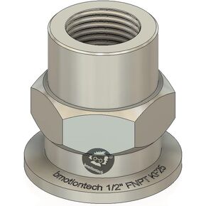 bmotiontech FNPT to KF25 Flange Fitting (ISO-KF KF25 QF25 NW25) US NPT Thread Standard (3/8" FNPT x KF25) in Saudi Arabia
