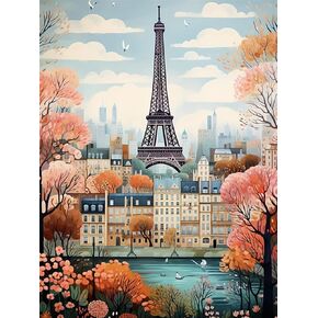 5DDIYART Paint by Numbers for Adults Beginner, London Paint by Number Kits on Canvas Without Framed,Paint by Easy Acrylic Painting Home Wall Decor 16x20inch in Saudi Arabia