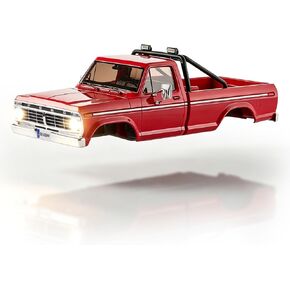 FMS FCX18 II Ford F-100 RC Car Body Shell, 1/18 Scale RC Crawler Body, Officially Licensed Ford F-100 ABS Hard Shell, Magnetic Quick Release Body for Fast Shell Swaps Blue&White in Saudi Arabia