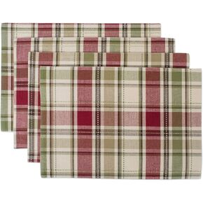 DII Fall & Thanksgiving Dining Table Décor Reusable Cotton Fabric, Table Runner, 13x108, Rustic Homespun Plaid in Saudi Arabia