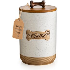 Miamolo Dog Treat Container Airtight Jar with Lid, Keep the Pet Treat Fresh in Kuwait