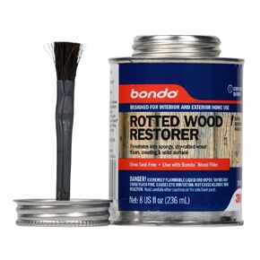 Bondo Rotted Wood Restorer, Penetrates into Spongy, Dry-rotted Wood Fibers Creating a Solid Surface, 8 Fl oz,Multi-color in Saudi Arabia