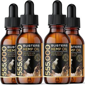 Buster's Hemp Oil for Dogs & Cats, Calm, Joint, Coat, 4Pack 60ml in Kuwait