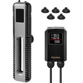 FEDOUR 600W 800W Titanium Aquarium Heater with Digital Controller, Submersible Aquarium Heater with Overheating Protection, for up to 220Gallon Fish and Turtle Tank (600W for up to 160Gal) in Kuwait