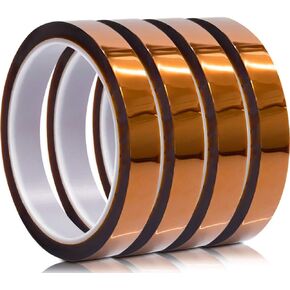 Heat Resistant Tape, Kapton Tape for Masking, Soldering, Protecting Circuit Board, Cellphone Data line and Battery 4/5"(20mm) x 108ft(33m) x 2 Rolls in Saudi Arabia