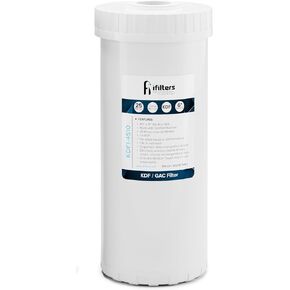 iFilters KDF and GAC Well or City Water Whole House Filtration 4.5" x 10" in Saudi Arabia