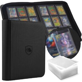 Top Loader Binder 4 Pocket, Holds 128 Toploaders, 100 Toploaders INCLUDED in Kuwait