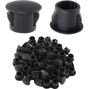 Uenhoy 100 Pcs 1/2" Plastic Hole Plugs, White in Saudi Arabia