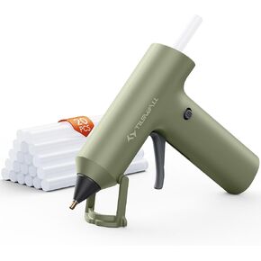 Tilswall Cordless Hot Glue Gun W106s with Rechargeable 2Ah Green in Saudi Arabia