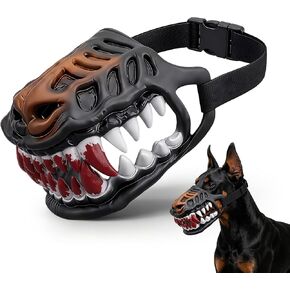 Scary Dog Muzzle with Teeth Hell Hound Monster Latex Costume Mask (L) in Kuwait