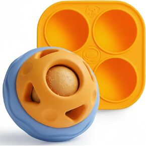 Nocciola Enrichment Dog Ball Toy, Frozen Treat Molds & Interactive Feeder for Small Medium Dogs, Freezable Rubber Dog Lick Toy Long-Lasting to Keep Them Busy, Engagement & Anxiety Relief-L in Kuwait
