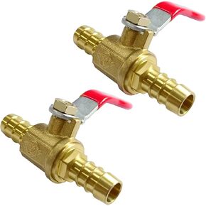 1/2" PEX Ball Valve Brass Shut off gate Valve for Cold and Hot water (Pack of 2) in Kuwait