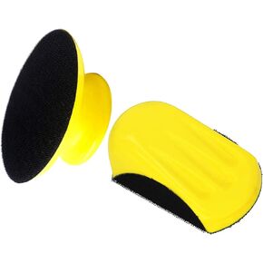 كتل الصنفرة اليدوية، VIBRATITE 6 بوصة هوك وحلقة ماوس لوحة دعم اليد وسادة الرمل لآلات الصنفرة أو الملمعات، مثالية لترميم الأثاث الخشبي، الفنون المنزلية والحرف اليدوية، السيارات، 2 حزمة in Kuwait