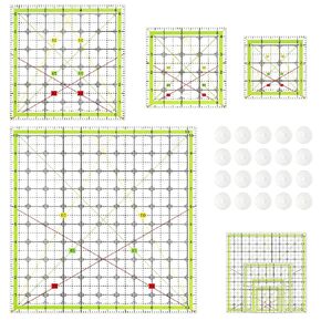 Aixoom Quilting Ruler Set, Square Quilting Templates 3.5/4.5/6.5/10.5" in Kuwait
