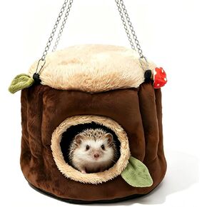 EAEDMY Guinea Pig Hamster Bedding, Rabbit Bunny Hay for Mouse Rat Hedgehog Ferret Chinchilla, Fluff Warm Bedding Bed Cage Accessories, Washable, hangable（L） in Kuwait
