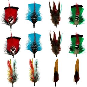 Hat Feathers for Fedora, Assorted Natural Feathers for Men Women in Kuwait
