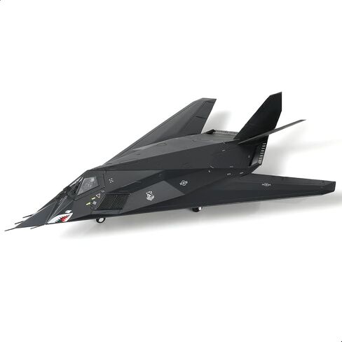 NUOTIE 1/72 F-117 Nighthawk Stealth Striker Fighter U.S. Airforce Jet Model American Edwards AFB 85-831 Attack Aircraft Model Metal Diecast Plane Model Kit with Display Stand Collection Gift for Adult in Saudi Arabia