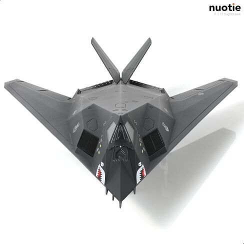 NUOTIE 1/72 F-117 Nighthawk Stealth Striker Fighter U.S. Airforce Jet Model American Edwards AFB 85-831 Attack Aircraft Model Metal Diecast Plane Model Kit with Display Stand Collection Gift for Adult in Saudi Arabia
