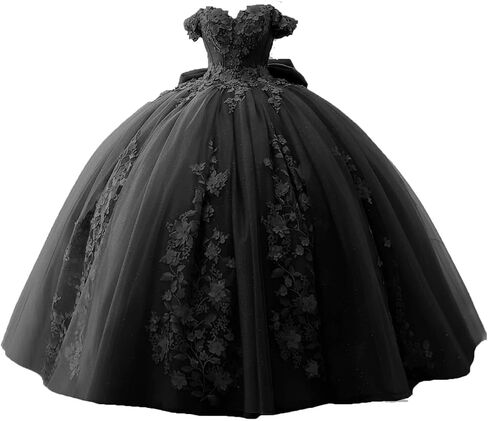 TRHTX Lace Beaded Quinceanera Dresses Ball Gown Puffy Off Shoulder Prom Dresses 2022 Sweet 15 16 Dresses for Women WZY54 in Kuwait
