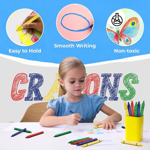 Rosmonde Crayons Bulk Pack, 1000 Sets of 2 Pack (2000 Count), 2 Colors Set in Kuwait