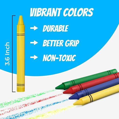 Rosmonde Crayons Bulk Pack, 1000 Sets of 2 Pack (2000 Count), 2 Colors Set in Kuwait