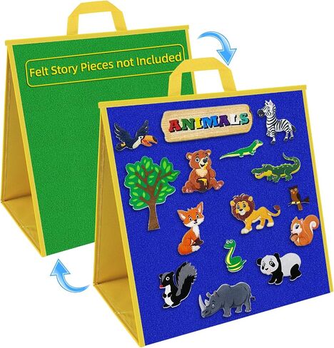 AKAYOK Large Felt Board, 17"x17" Felt Board for Toddlers, Flannel Board for Interactive Storytelling, Visual Schedule & Learning Activities in Saudi Arabia