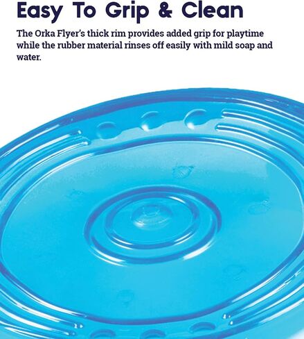 Petstages Orka Flyer Royal Blue Flying Disc Dog Fetch Toy in Saudi Arabia
