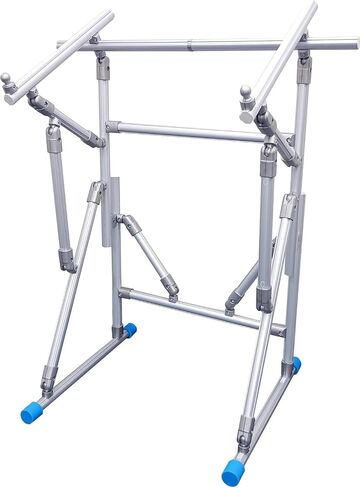 Couple Embroidery Art Cross-Stitch Stand Embroidery Frame Stand Aluminum Alloy Embroidery Frame Stand Adjustable Cross-Stitch Stand Suitable for Embroidery and Sewing (Floor-Standing) in Saudi Arabia