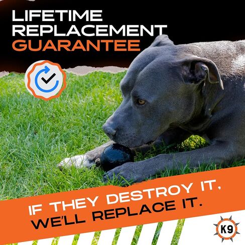 Monster K9 Beast Ball - for Toughest Chewers, Natural Rubber Dog Toy, 2.8" in Kuwait