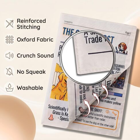 Crinkle Dog Toy Newspaper, Interactive Paper Toy for Dogs 2 Pack in Saudi Arabia