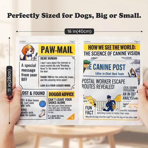 Crinkle Dog Toy Newspaper, Interactive Paper Toy for Dogs 2 Pack in Saudi Arabia