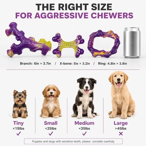 Frienhund 3-Pack Puppy chew Toys: Puppy chew Toys for Teething in Saudi Arabia
