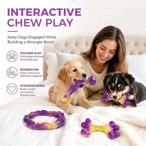 Frienhund 3-Pack Puppy chew Toys: Puppy chew Toys for Teething in Saudi Arabia
