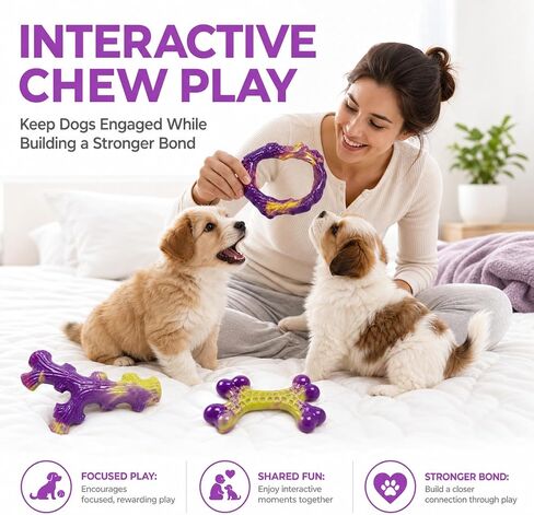 Frienhund 3-Pack Puppy chew Toys: Puppy chew Toys for Teething in Saudi Arabia