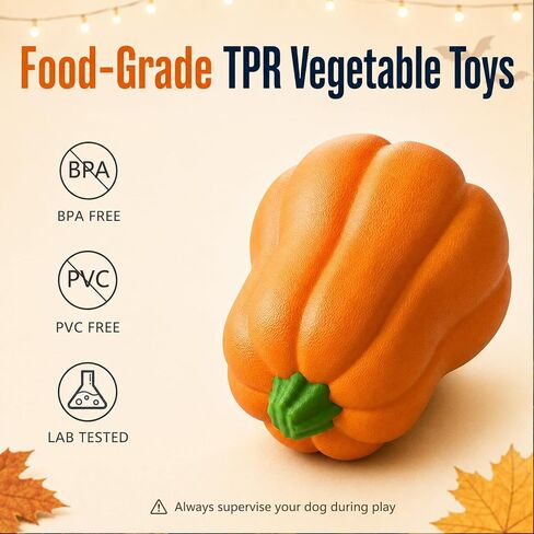 Halloween Dog Toys for Large Dogs, Tough Pumpkin Toy for Aggressive Chewers in Kuwait