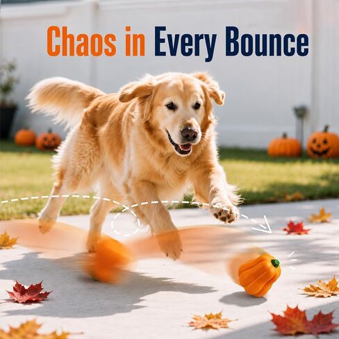 Halloween Dog Toys for Large Dogs, Tough Pumpkin Toy for Aggressive Chewers in Kuwait