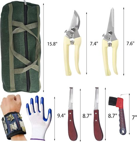 13 Pcs Professional Farrier Tools Farrier kit Horse shoeing Tools Farrier Supplies Farrier Tools for Horses Cattle Sheep and Donkeys in Kuwait
