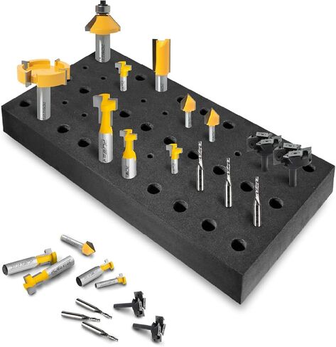 POWERTEC 71217 Router Bit Tray for 50 Bits in Kuwait